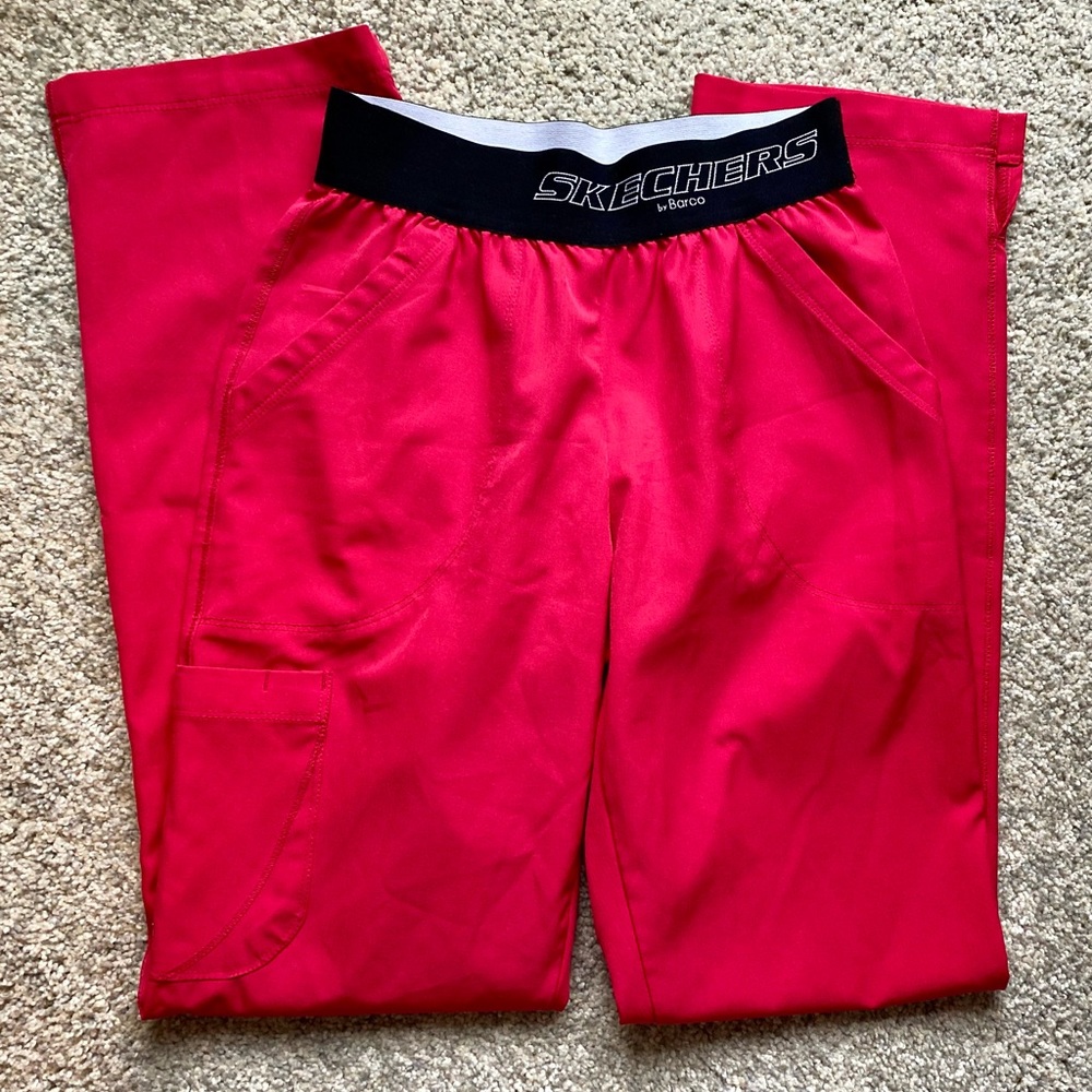 Skechers pink scrub pants